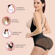 Tummy Control Open Bust Shapewear Bodysuit for Women