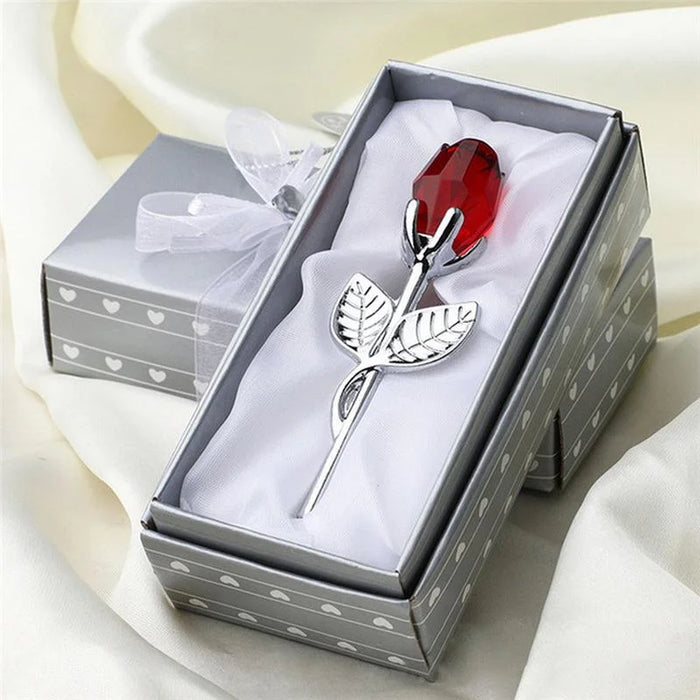 Forever Rose – Crystal Acrylic Single Bloom Keepsake