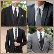 Canada Flag Emblem Neck Tie – Slim Plaid Tie for Wedding, Business & Canada Day
