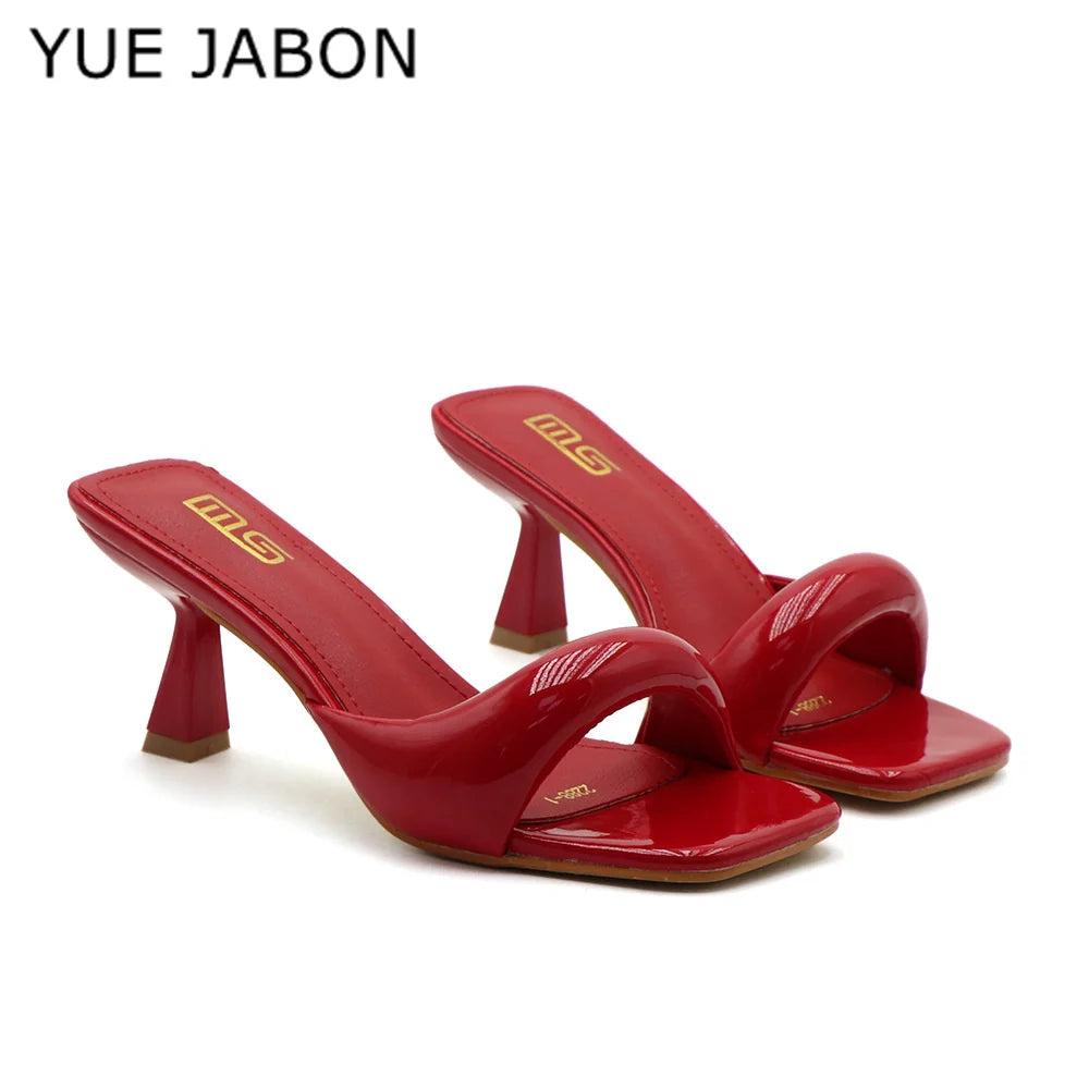 Women's Open Toe Square Toe High Heel Pumps – Shop at OWNLUXE