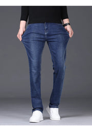 Men's Straight-Leg Dad Jeans – Soft Regular Fit Denim