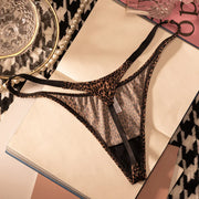 Ice Silk Leopard Print G-String Thong | OWNLUXE