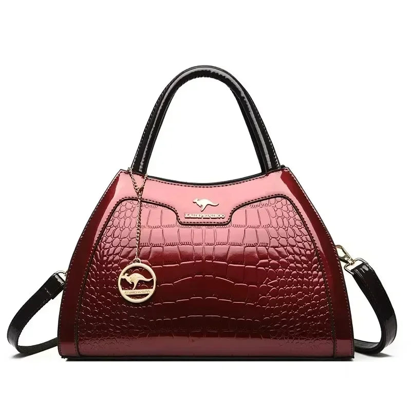 Animal Print Large Capacity Tote Bag - Soft Leather Crossbody | OWNLUXE