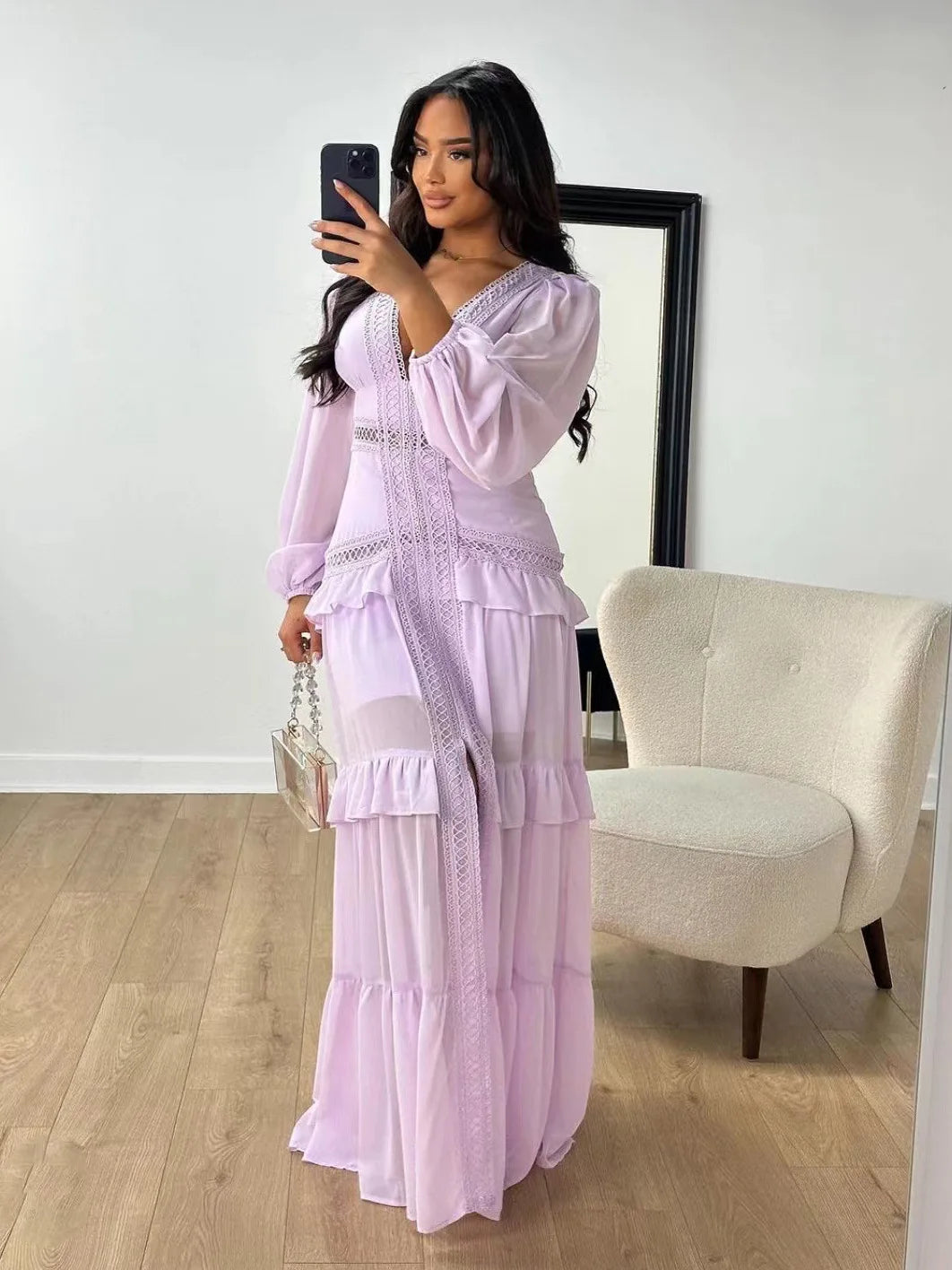 Maxi Long-Sleeve Robe | OWNLUXE