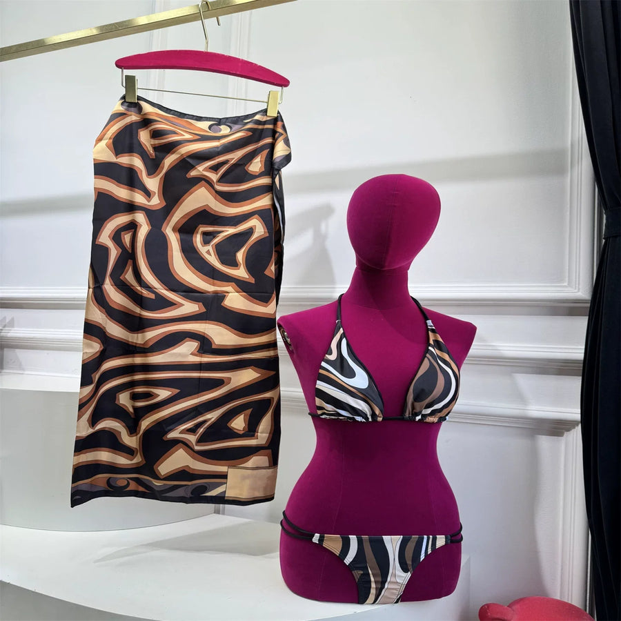 Printed Tankini Set | OWNLUXE