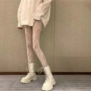 Lace Floral Print Mesh Socks | OWNLUXE
