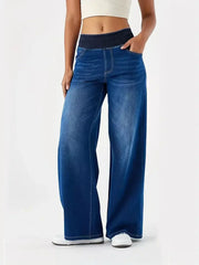 Straight-Leg Ribbed Pants | OWNLUXE