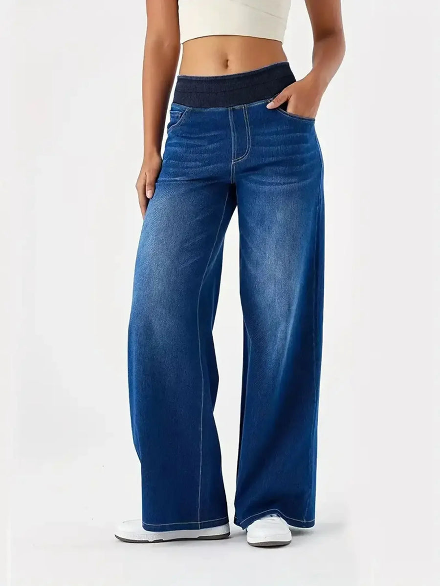 Women's Straight Leg Ribbed Pants | OWNLUXE