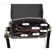 Genuine Leather Tote Bag - Bow Detail Bucket Bag