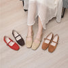 Women's Leather Flats (Yellow) | OWNLUXE