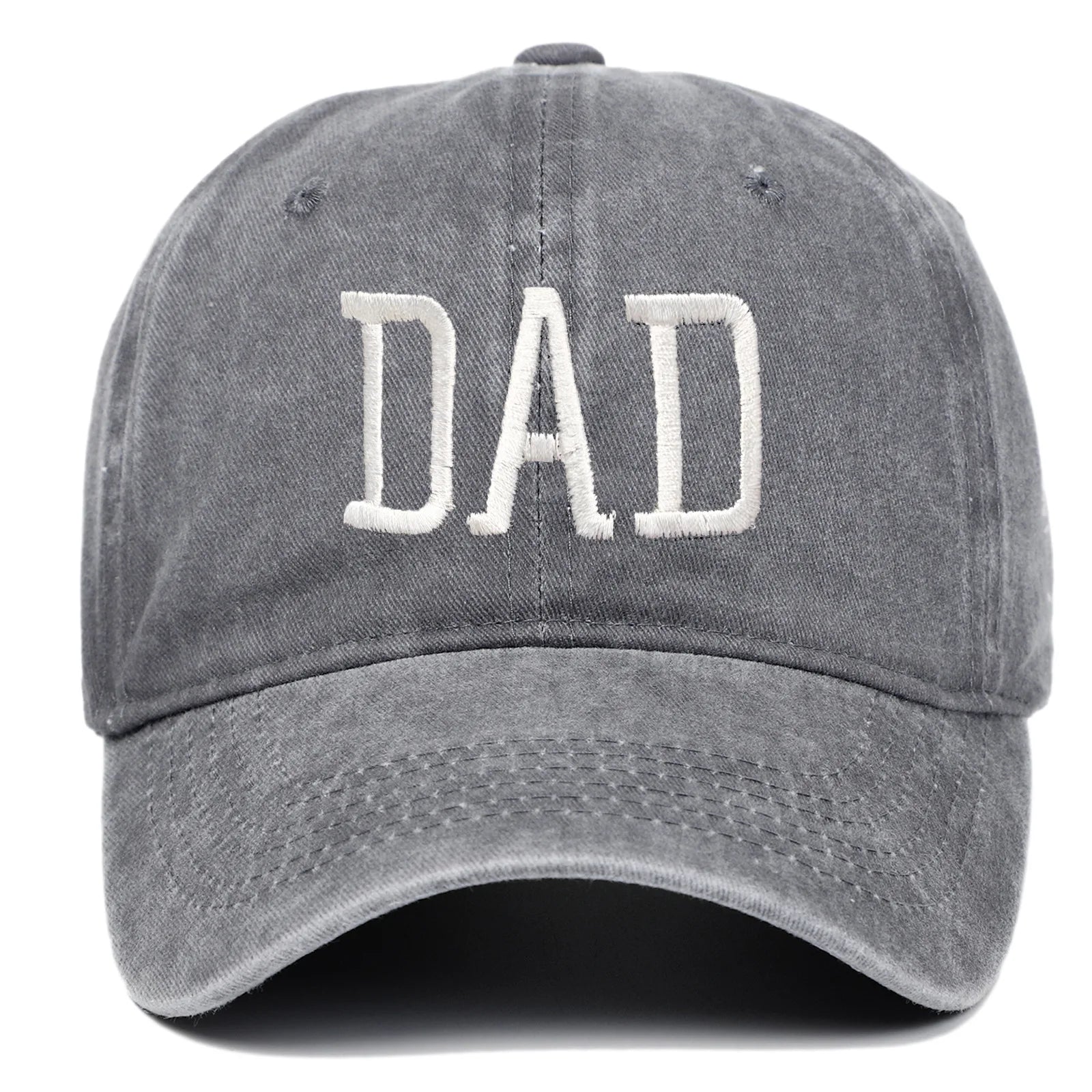 Mom and Dad letter embroidered baseball cap washed retro duckbill cap Father's Day Mother's Day best gift