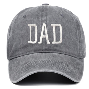 Mom and Dad letter embroidered baseball cap washed retro duckbill cap Father's Day Mother's Day best gift
