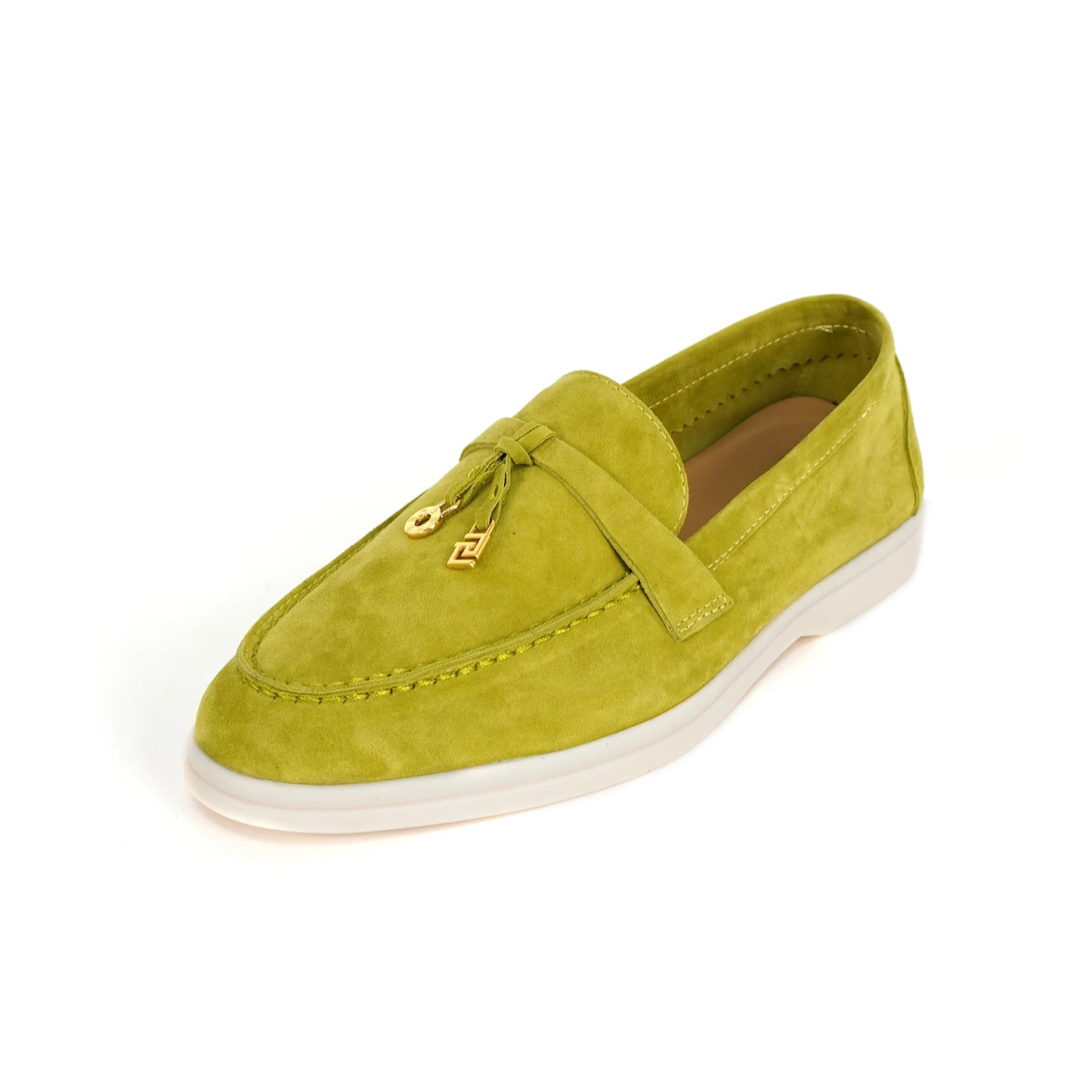 Women's Round Toe Leather Retro Loafers (Blue Grey) – Shop at OWNLUXE