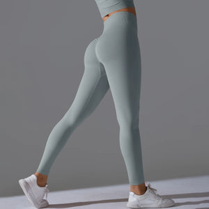 Women's High-Waisted Seamless Ankle-Length Booty Lifting Leggings