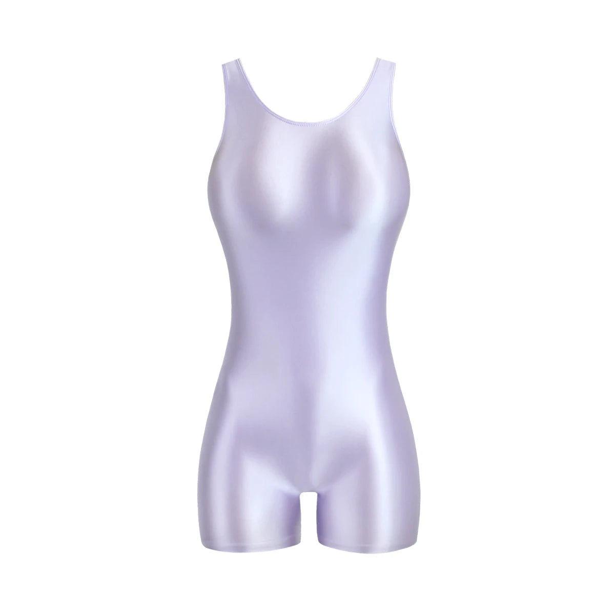 Metallic Satin Romper – Glossy Curve-Hugging One-Piece | OWNLUXE