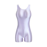 Metallic Satin Romper – Glossy Curve-Hugging One-Piece | OWNLUXE