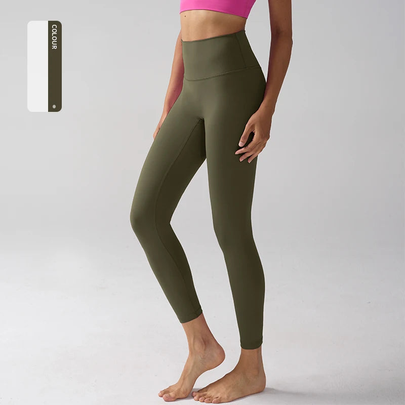 High-Waist Running Yoga Naked-Feel Leggings | OWNLUXE