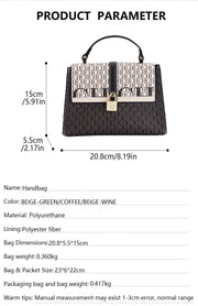 CH Exquisite Fashionable Handbag – Light Luxury Brand with Lock Design Crossbody