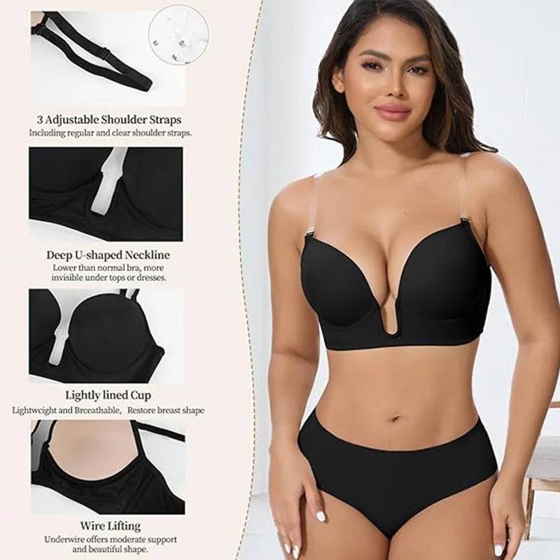 Women's Push Up Bra (White) | OWNLUXE