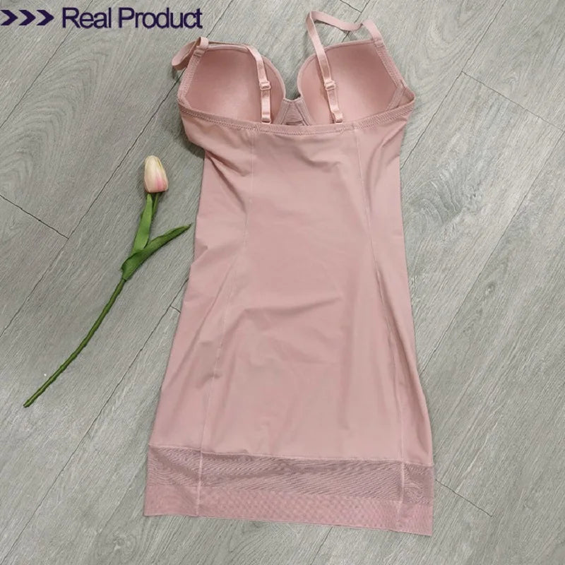 Slimming Shapewear Slip Dress Body Shaper with Cups