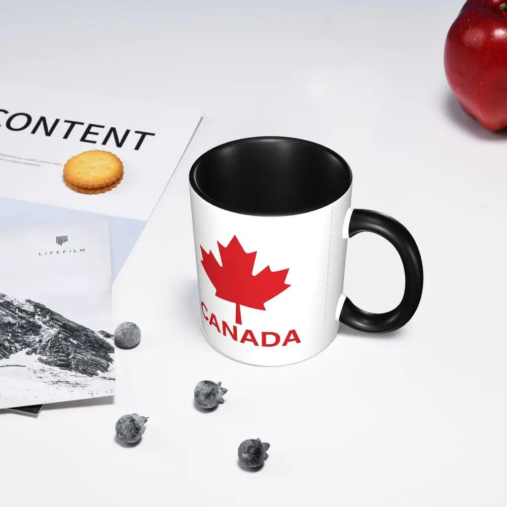 Canada Canadian Maple Leaf Roundel Mug Funny Ceramic Coffee Cups Tea Mugs Milk Cup Drinkware Gift for Friends