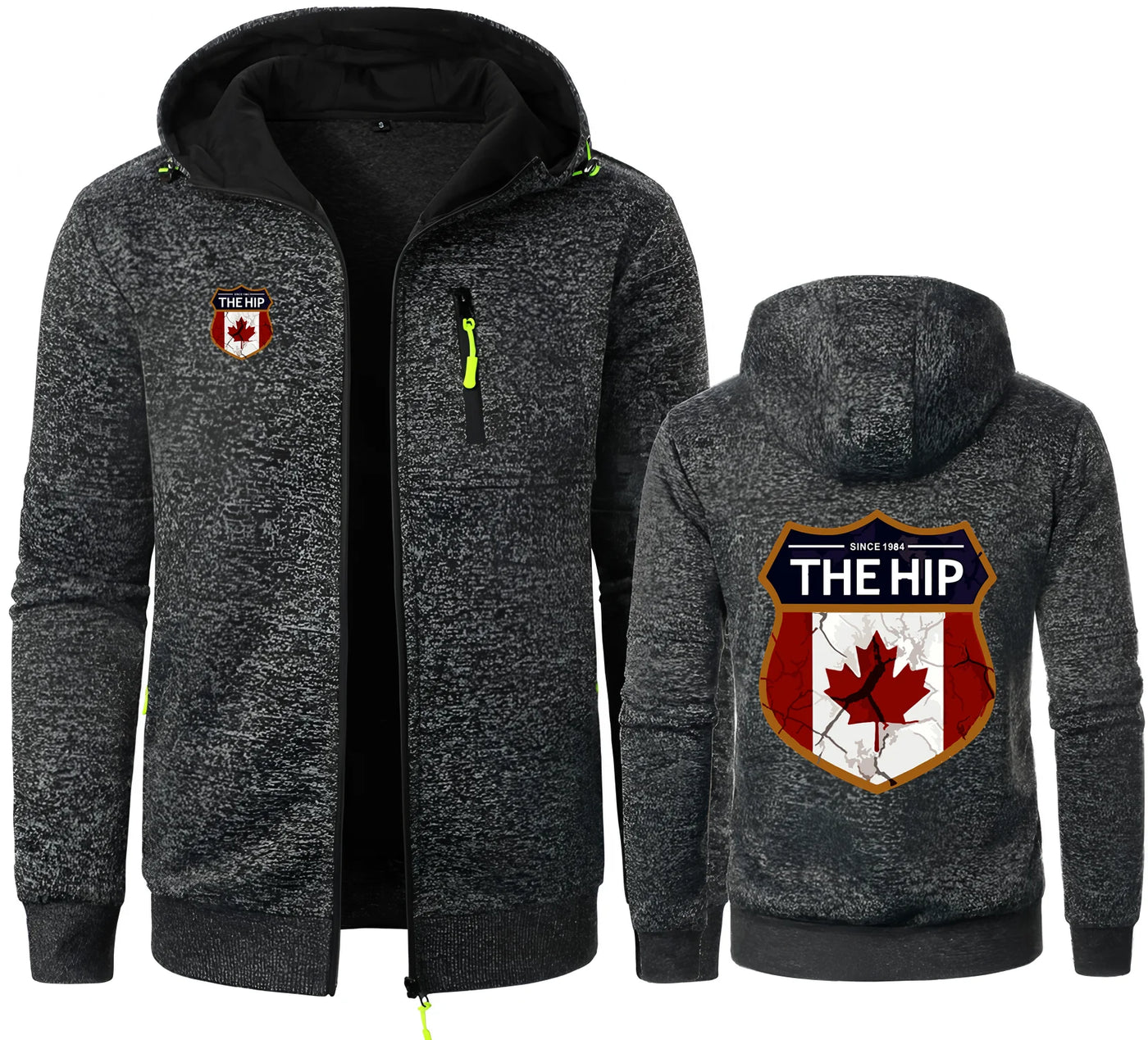 Leaves Canada Since 1984 Jacquard Hoodie – Canadian Fleece Sweatshirt | OWNLUXE