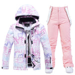 Load image into Gallery viewer, Women’s Thick Warm Ski Suit Set – Waterproof Winter Gear
