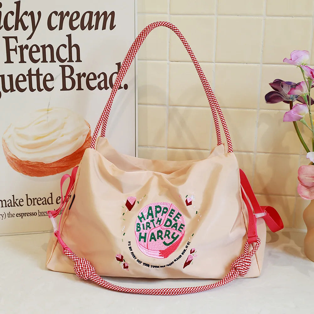 Nylon Embroidered Tote Bag – Shop at OWNLUXE