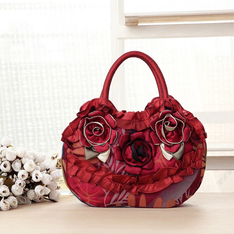 Floral Polyester Fashion Clutch – Unisex Zipper Bag for Parties & Daily Use