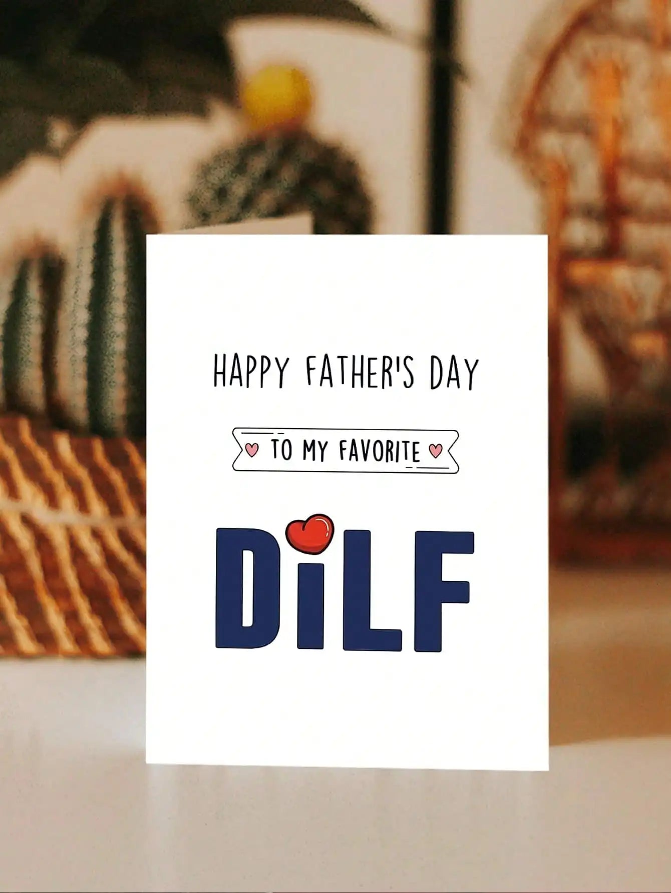 Father's Day Card for Husband - 'My Favorite DILF' Greeting, Perfect Gift from Wife