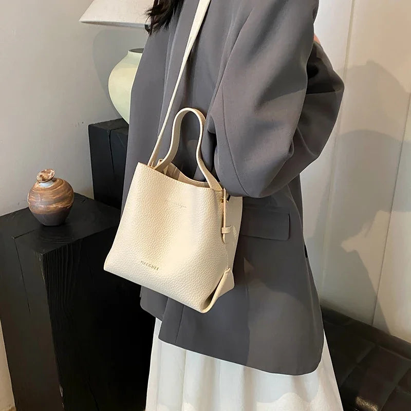 PU Leather Crossbody Bag (Brown) | OWNLUXE