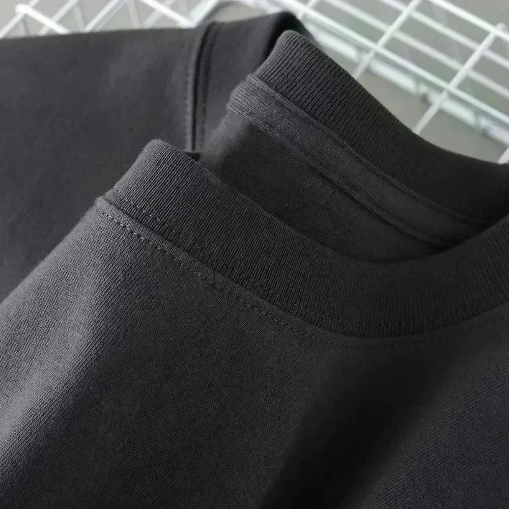 👕 Solid Cotton Tee – Breathable &amp; Customizable Comfort | T-shirt Uni Coton Respirant – Confort Personnalisable