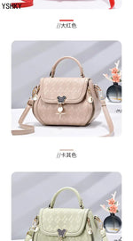 Load image into Gallery viewer, Genuine Leather Tote Bag - Bow Detail Bucket Bag
