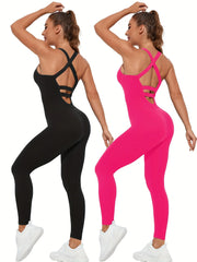 Women’s Seamless Tummy Control Bodysuit with Crisscross Back