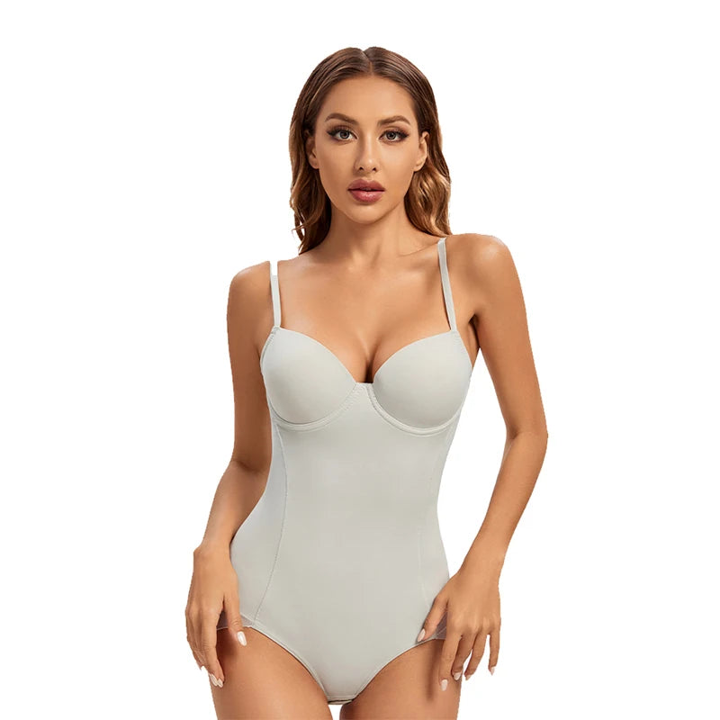 Medium Control Underwire Bodysuit Shaper with Cups