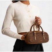 Polyester Vintage Boston Bag | OWNLUXE