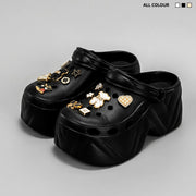 Women's Platform Thick-Sole Sandals (Khaki) | OWNLUXE