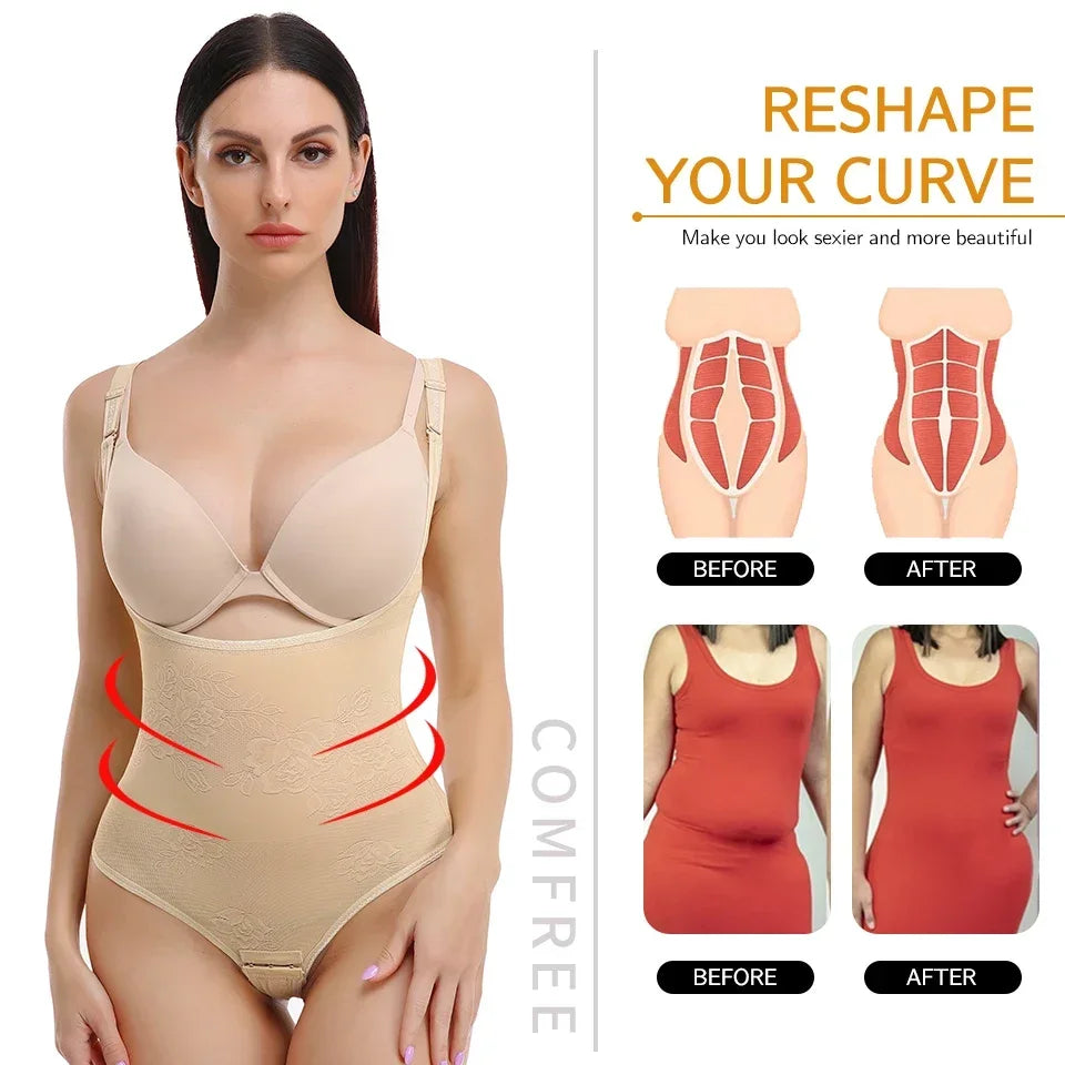 Thong Shapewear Bodysuit - Firm Tummy Control for Women