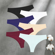 Women's Seamless Cotton Thongs 6-Pack | Low-Rise G-String | OWNLUXE