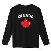 Canadian Red Maple Leaf T-Shirt – Vintage Washed Toronto Patriotic Tee | OWNLUXE