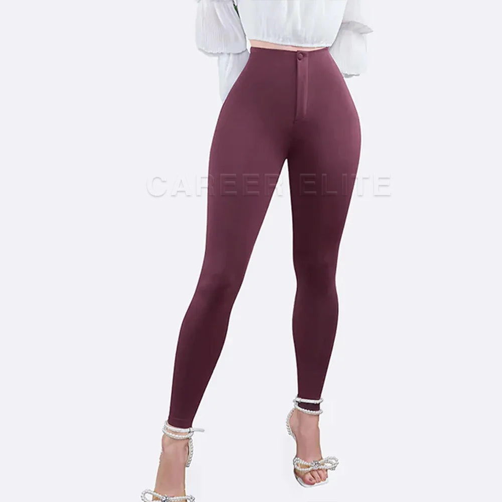 High-Waist Skinny Push-Up Leggings | OWNLUXE