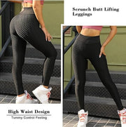 Yoga Butt-Lifting Scrunch Tummy-Control Leggings | OWNLUXE