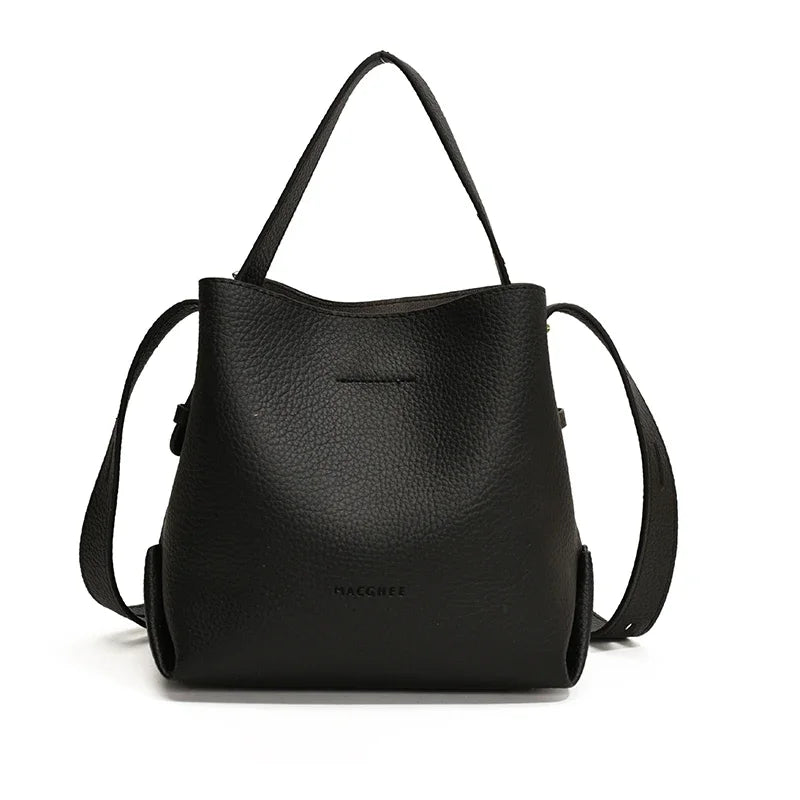 PU Leather Crossbody Bag (Brown) | OWNLUXE