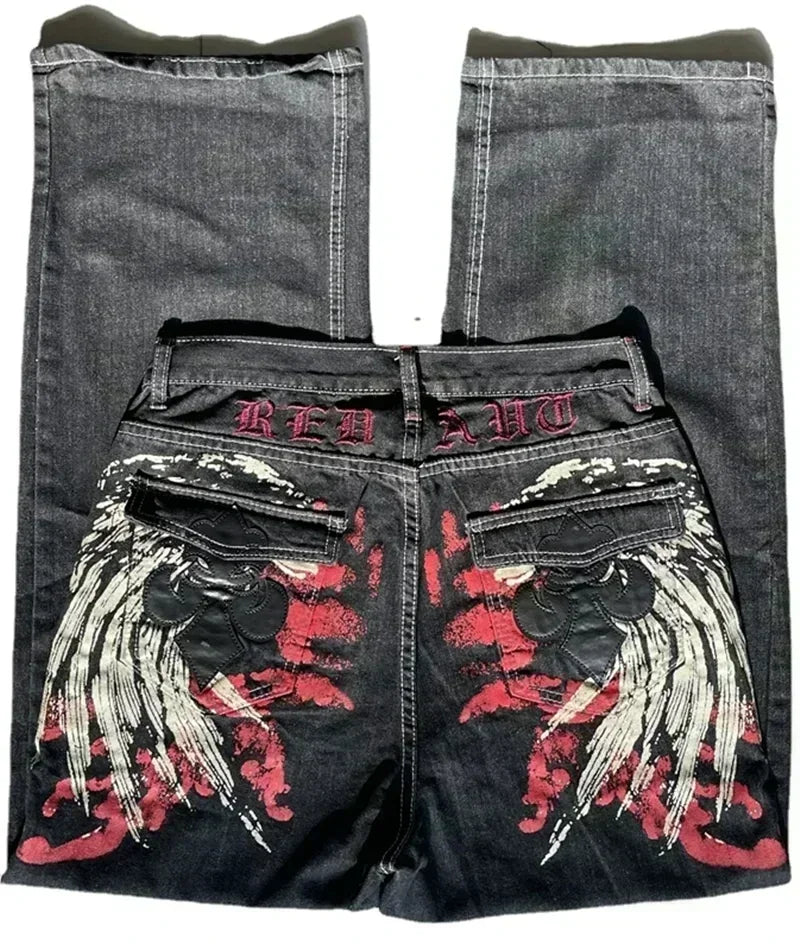 2026 American Trend Straight Jeans - Hip Hop Wide Leg Unisex