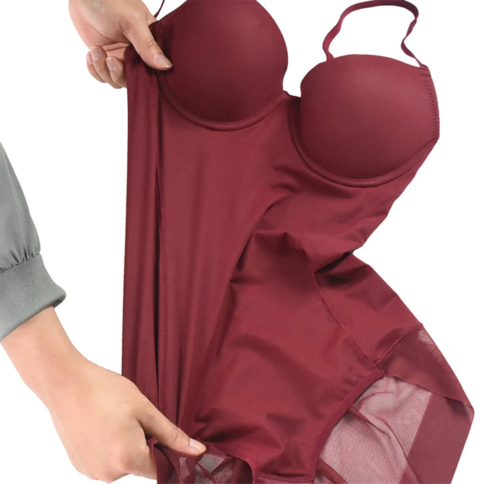 Medium Control Underwire Bodysuit Shaper with Cups