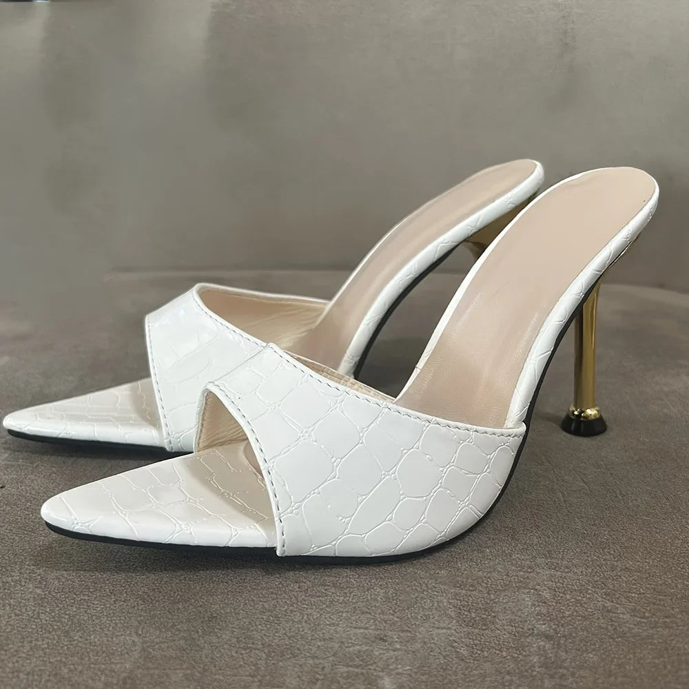 Stiletto High-Heel Peep-Toe High Heels | OWNLUXE