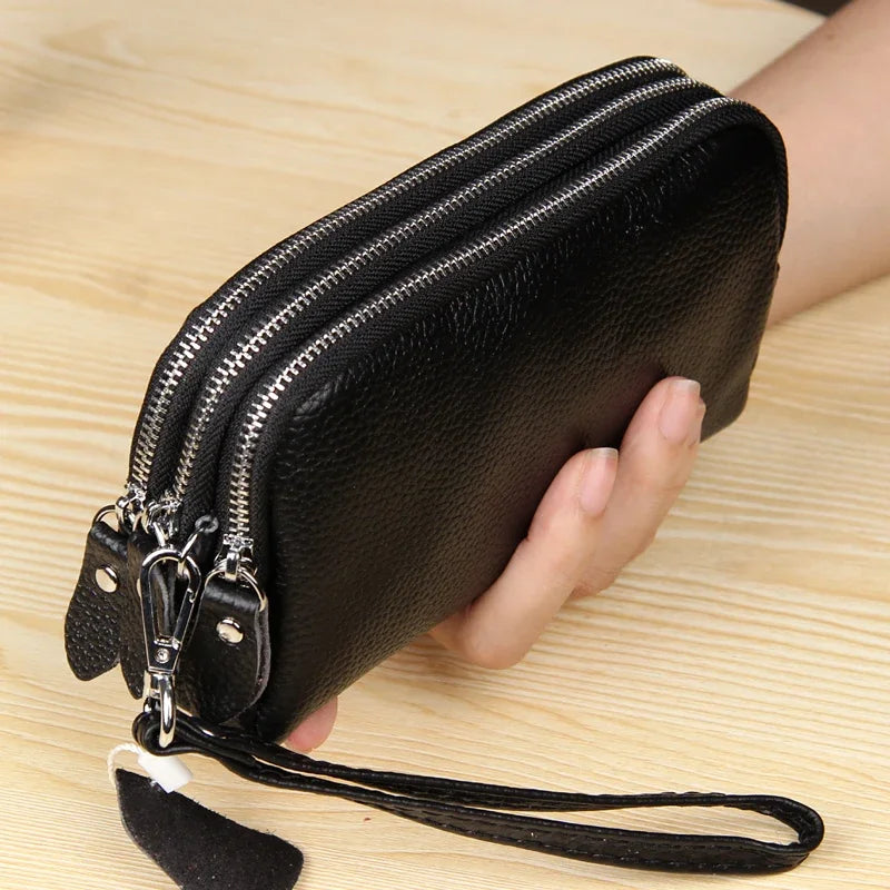 Spacious Genuine Leather Long Wallet | OWNLUXE