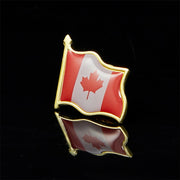 Greatest Canadian Lapel Pin – Maple Leaf Flag Badge