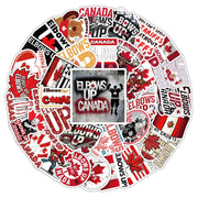 Elbows Up Canada Stickers - 54pc Waterproof Set