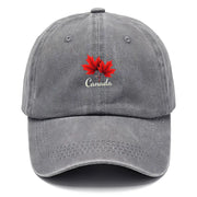 Canada Maple Leaf Vintage Baseball Cap – Washed Distressed Retro Hat | OWNLUXE